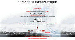 Desktop Screenshot of depannageinformatique31.fr
